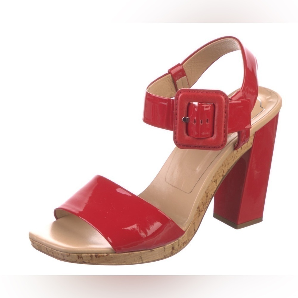 Roger Vivier Red Patent Leather Sandals - Picture 4 of 6